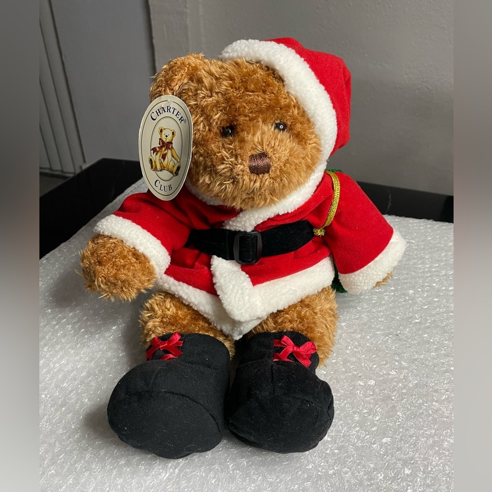 Charter Club Santa Claus Christmas Holiday Teddy Bear